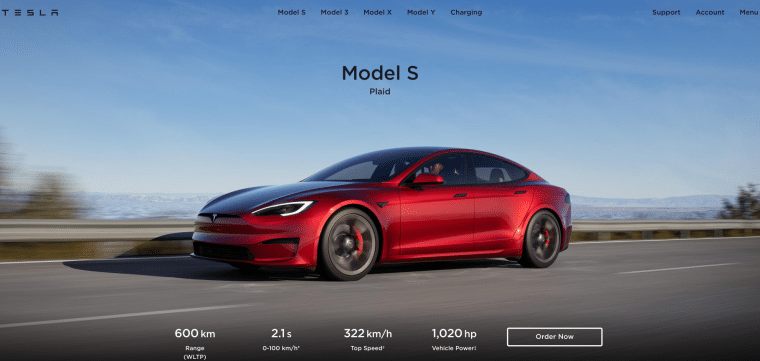 Tesla Model S Page