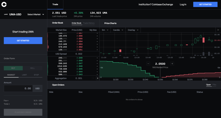 UMA Coinbase