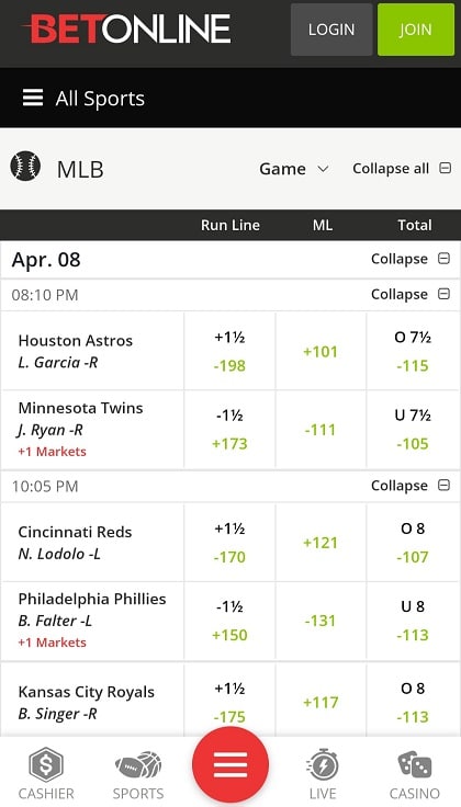 Underdog Mobile Betting