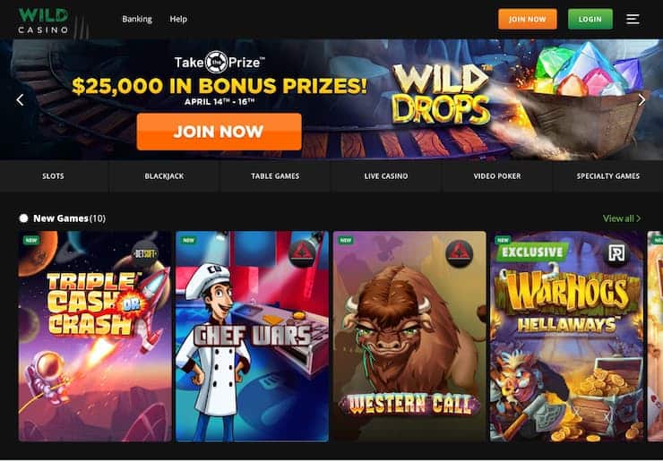 Wild Casino iPad casino