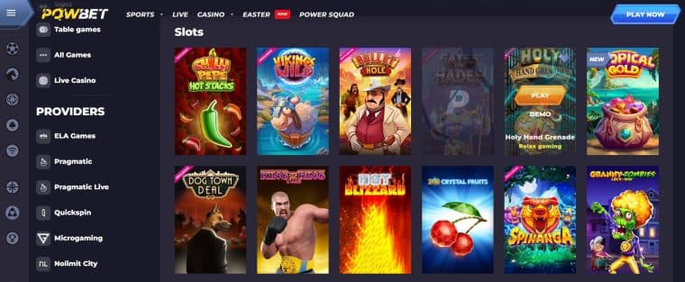 Powbet Australian casino