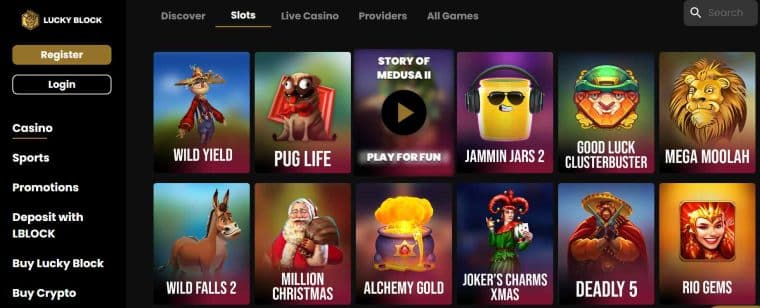 Lucky Block Sri Lankan online casino