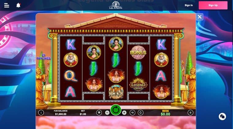 Legend of Helios free video slots