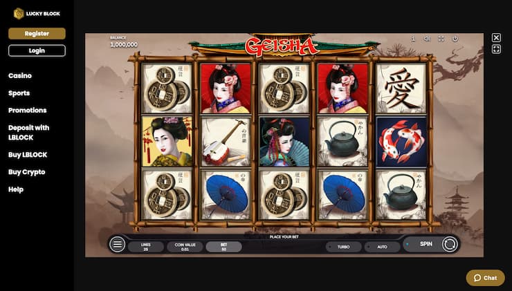 Geisha Slot Bet Amount