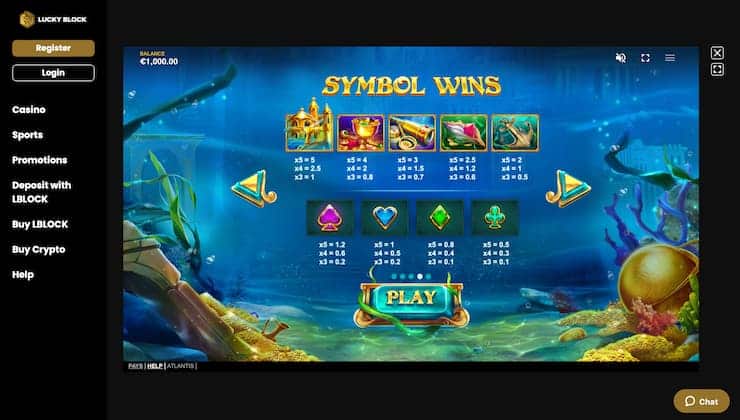 Atlantis Slot Payable