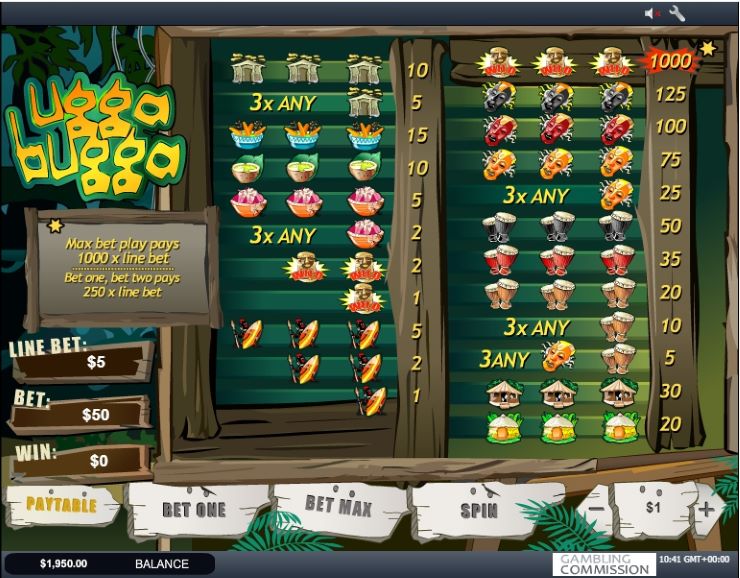 play ugga bugga slot machine