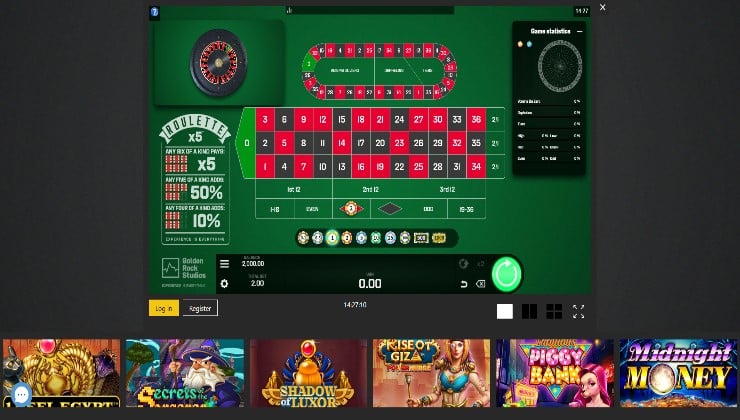 Playing Roulette X5 at the Betfinal online casino