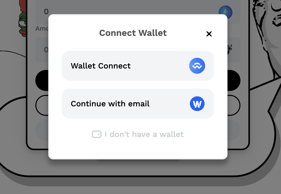 Connect Wallet to WSM Website