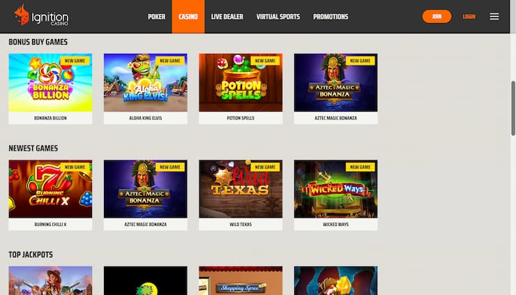 Ignition casino slots