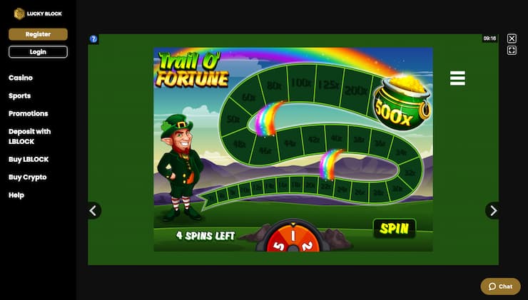 Lucky Leprechaun Trail O'Fortune Bonus