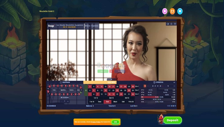 EZ Dealer Roulette Japanese by Ezugi at Rabona Casino