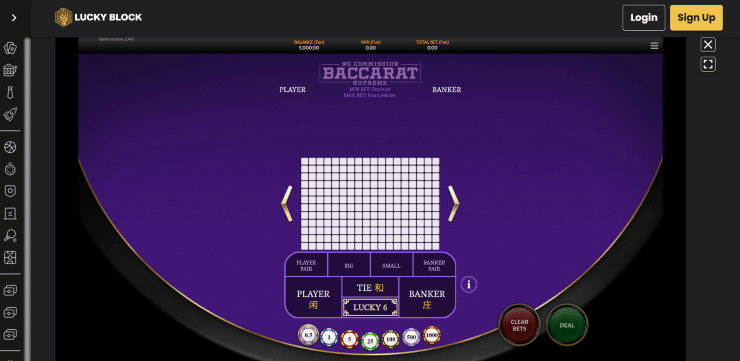 baccarat game