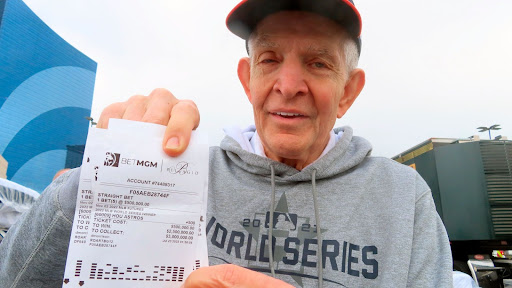 mattress mack with a bet reciept