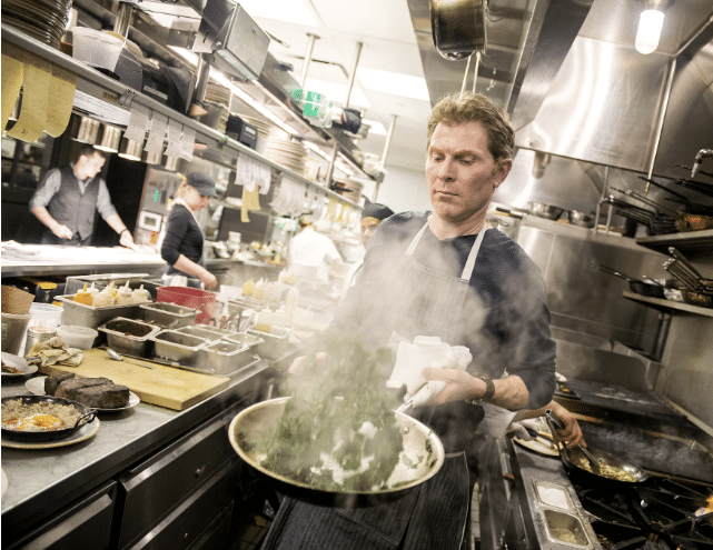 bobby flay in the kitchen