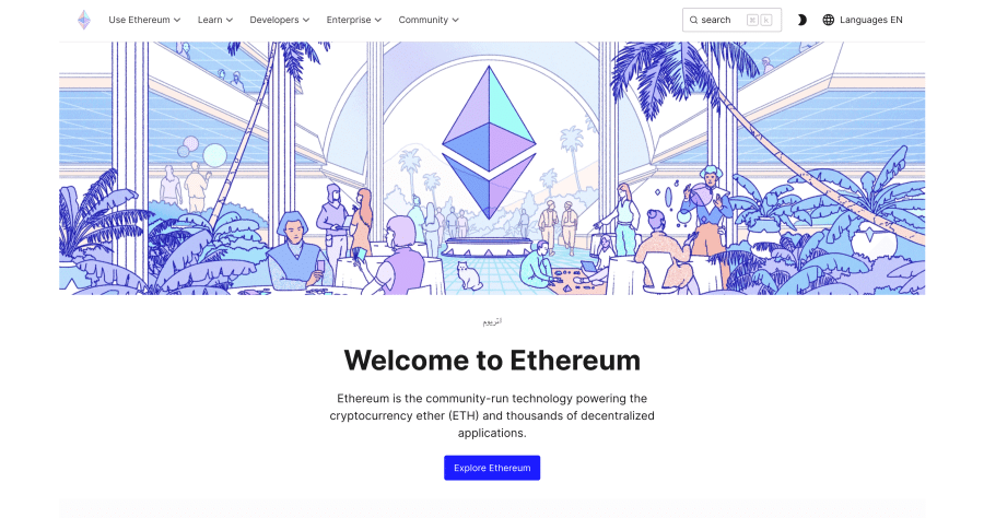 ethereum homepage