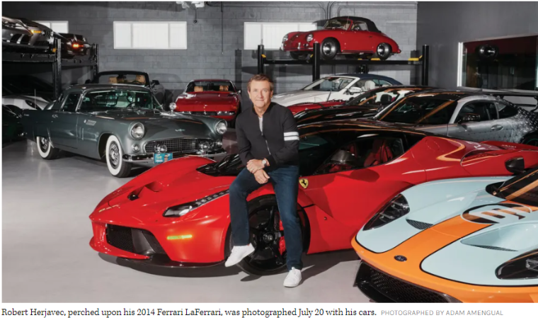 Robert Herjavec and his cars