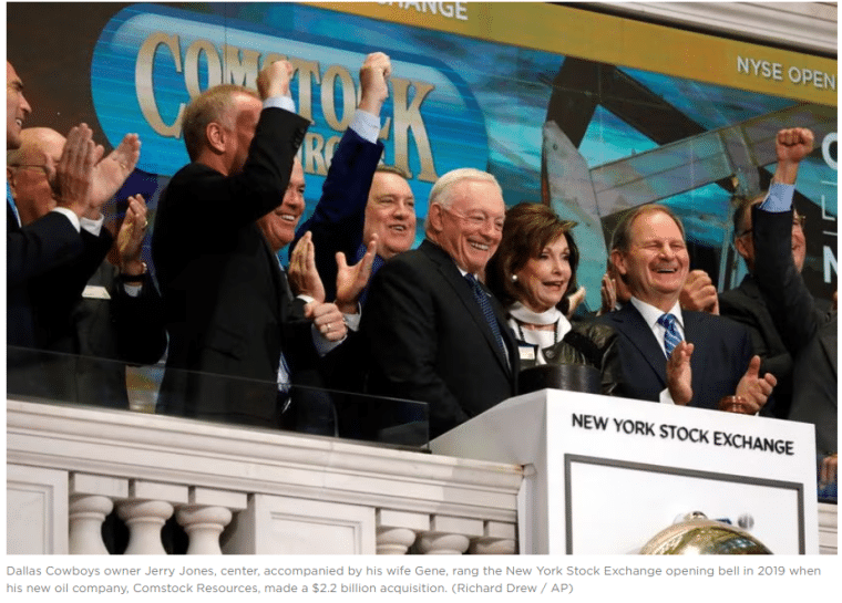 jerry jones nyse comstock