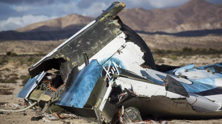 virgin galactic crashed ship