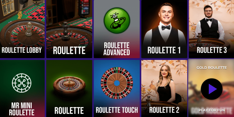 Roulette Options on Crashino Casino