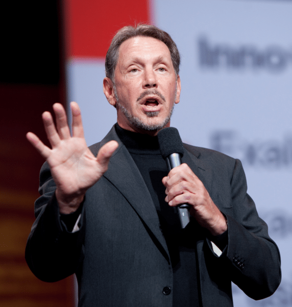 Larry Ellison was one of Salesforce's first investors as well as Benioff's former boss.