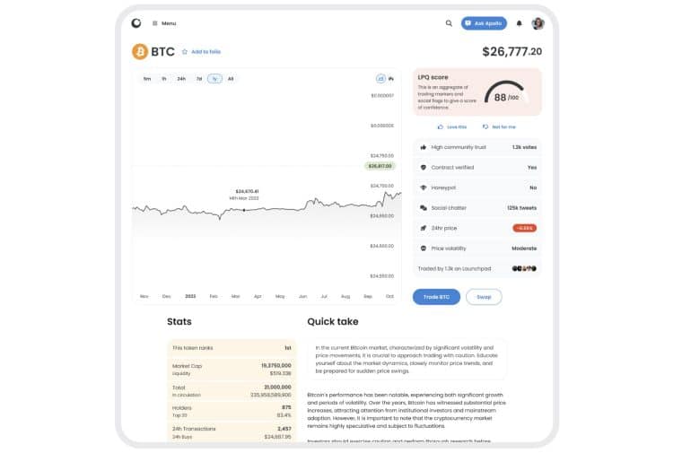 Launchpad xyz Trading Terminal Preview