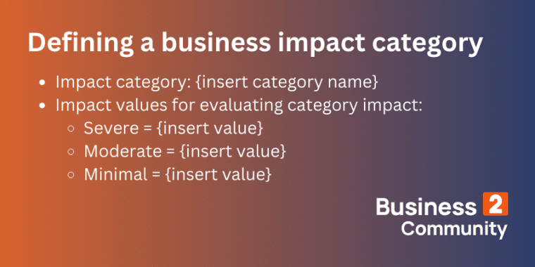 defining business impact category