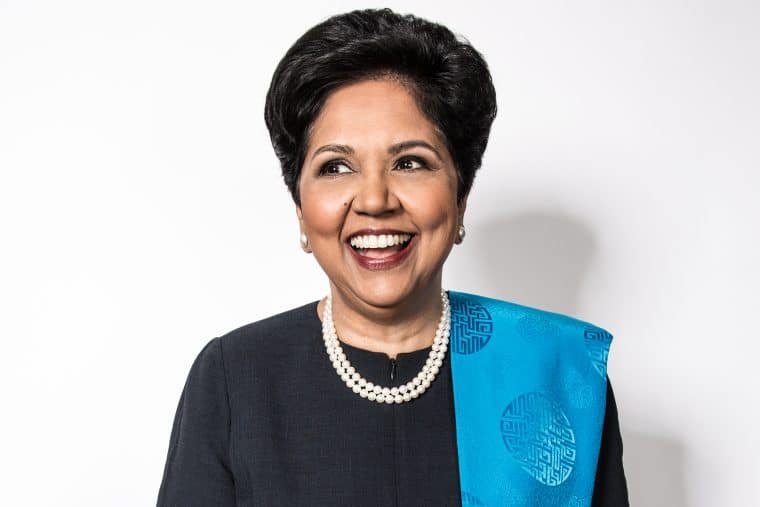 Indira Nooyi, the company's first female CEO.