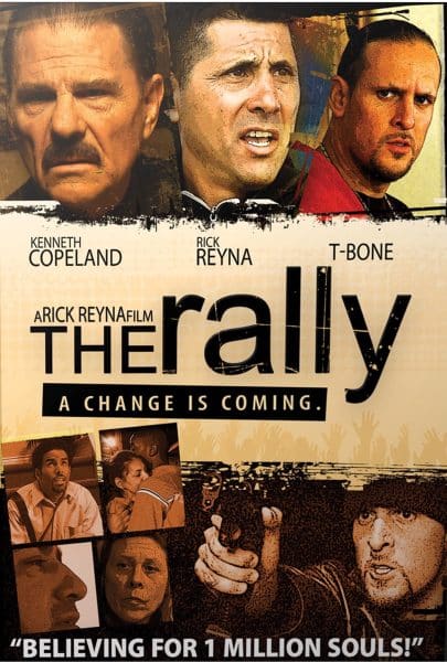 Kenneth Copeland and others in a movie poster