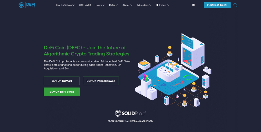 DeFi Coin Homepage