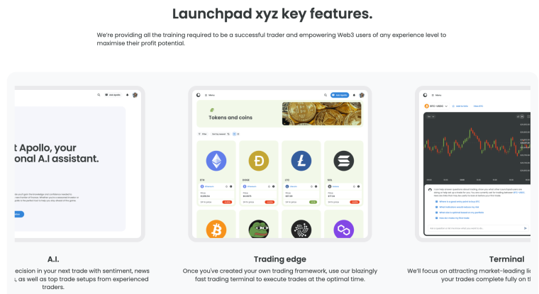 Launchpad features