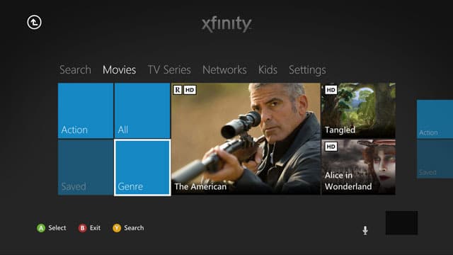 Xfinity on XBOX360