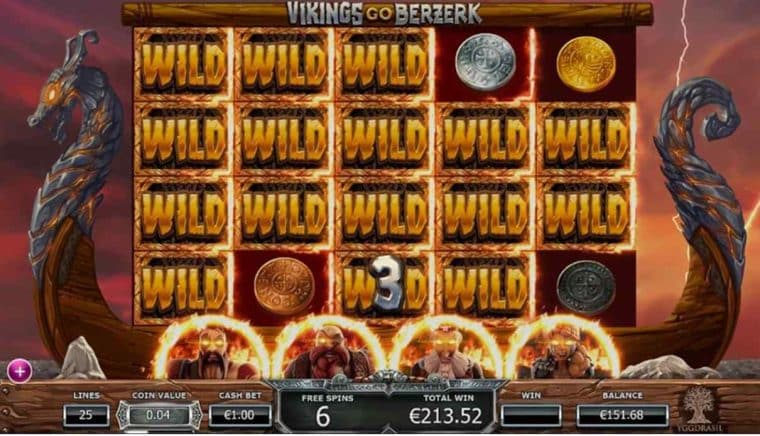 Yggdrasil Gaming Vikings Go Berzerk Screenshot