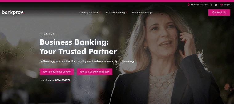 bankprov homepage