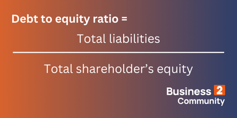 debt to equity ratio formula