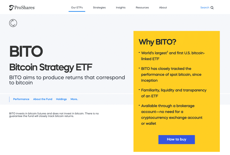 proshares etf homepage