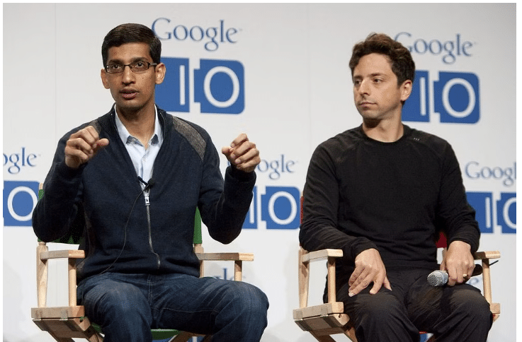 sergey brin and pichai