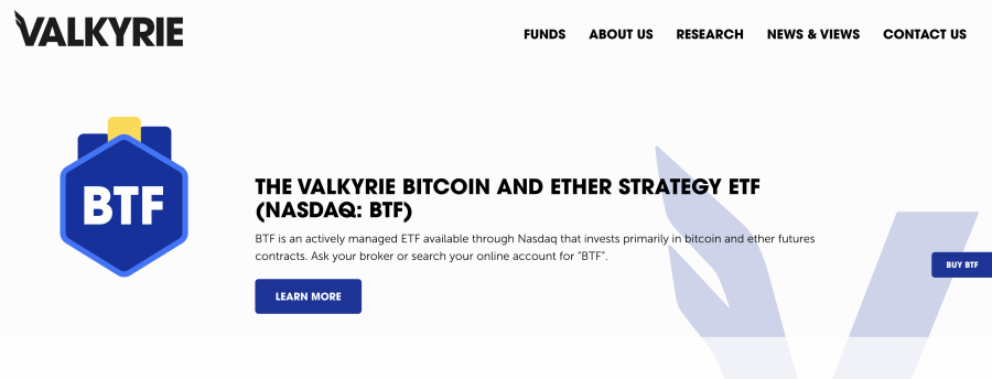 valkyrie etf homepage