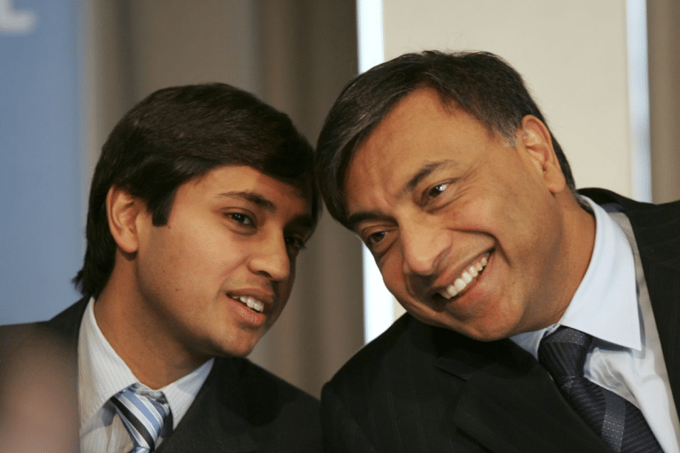 lakshmi mittal and son