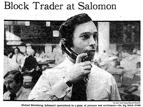 michael bloomberg at salomon brothers