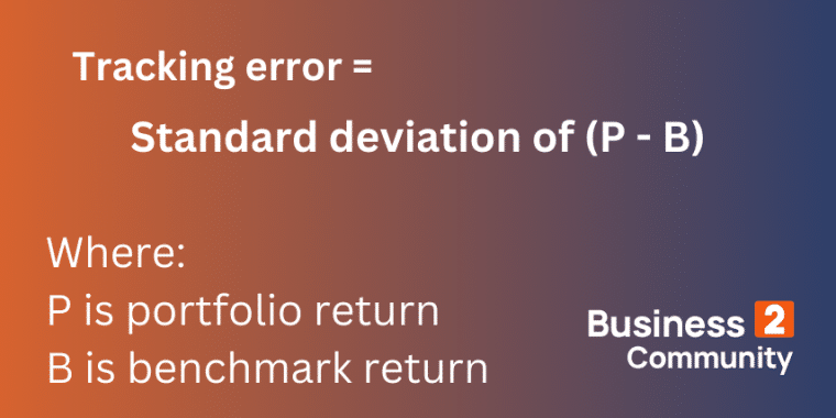 tracking error formula