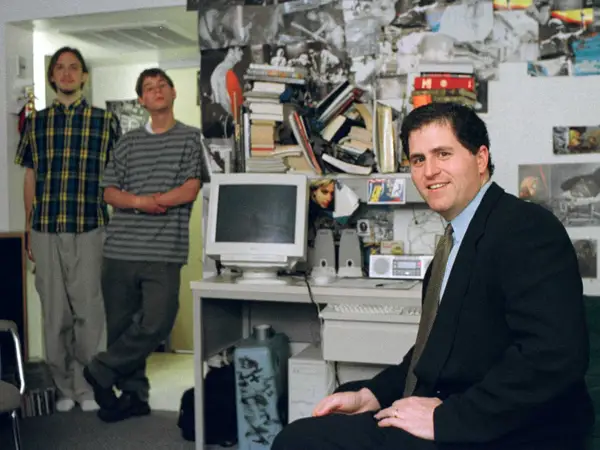 Michael Dell in dorm room