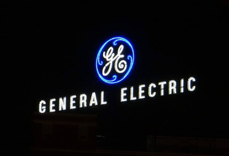 General electric logo neon sign