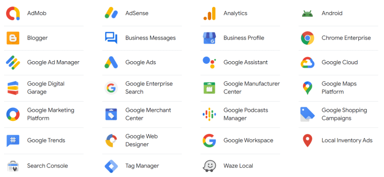 Google B2B SaaS product suite