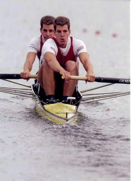 Winklevoss twins rowing