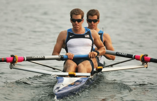 Winklevoss twins rowing