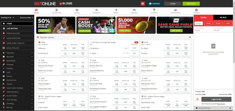 BetOnline - Best Sportsbook for Payouts