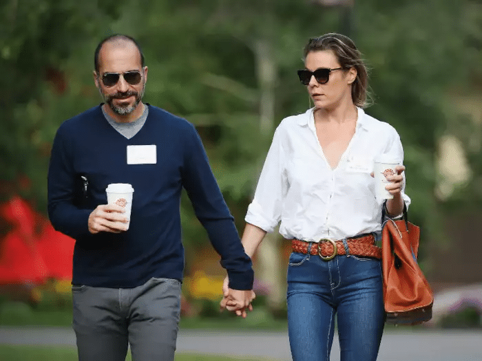 Dara Khosrowshahi and his wife