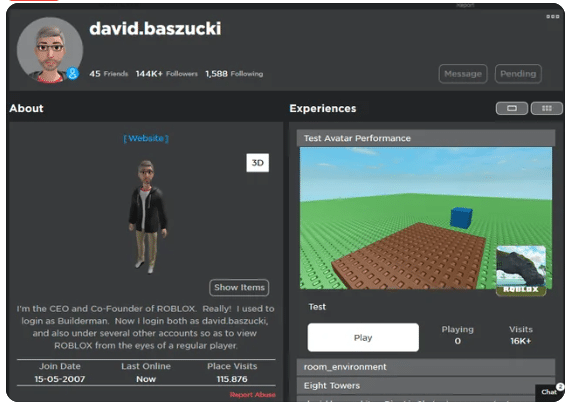 David Baszucki on Roblox