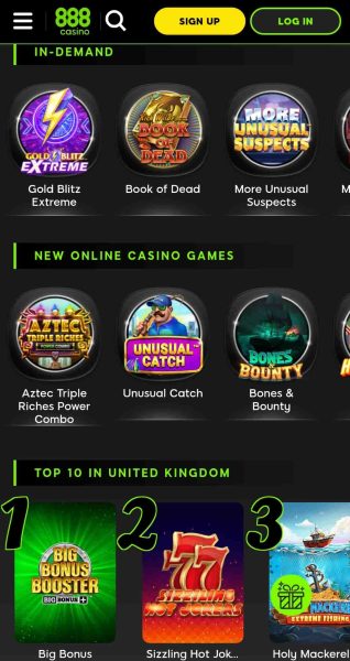 New Games at 888Casino