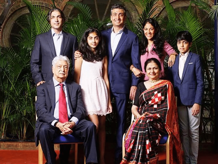 Azim Premji and his family